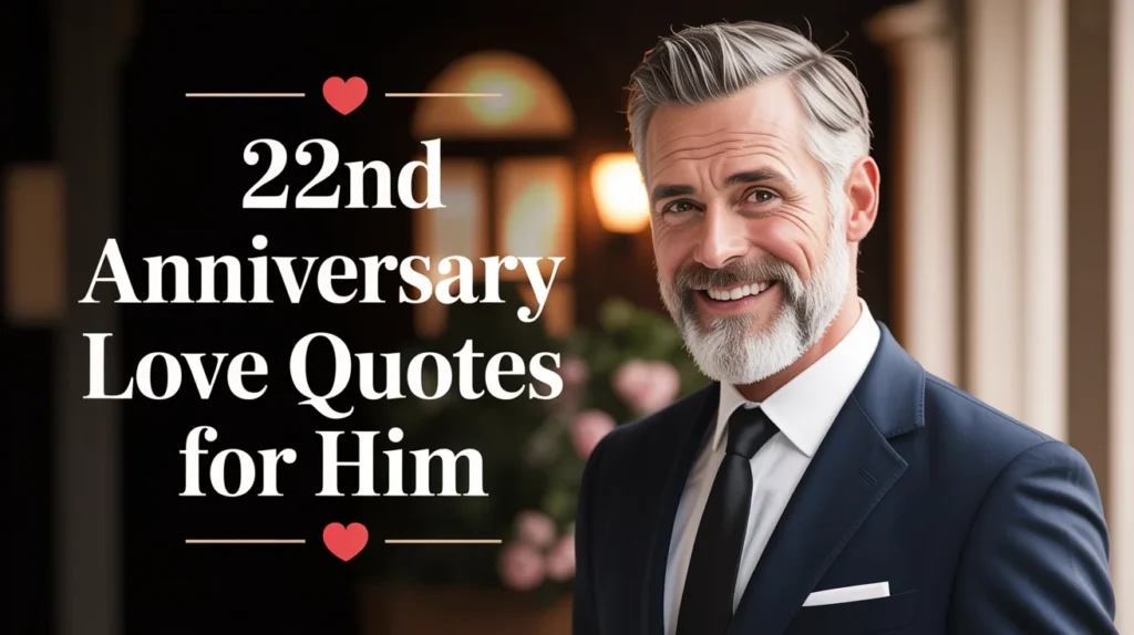 22nd Anniversary Love Quotes for Him