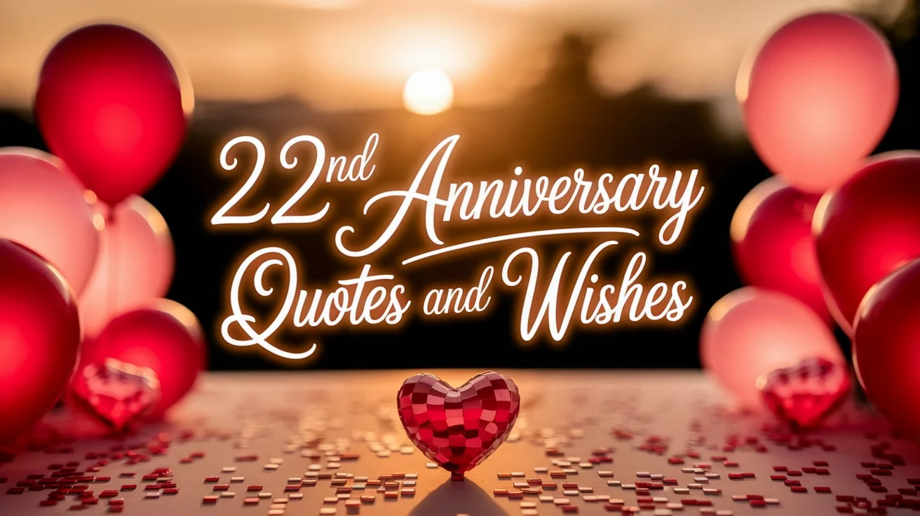 22nd Anniversary Quotes & Wishes