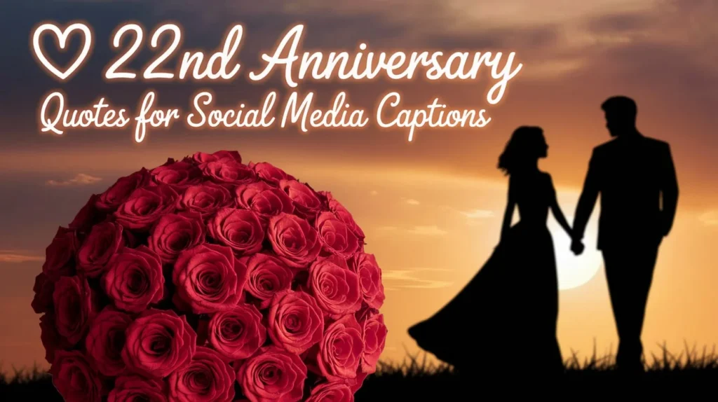 22nd Anniversary Quotes for Social Media Captions