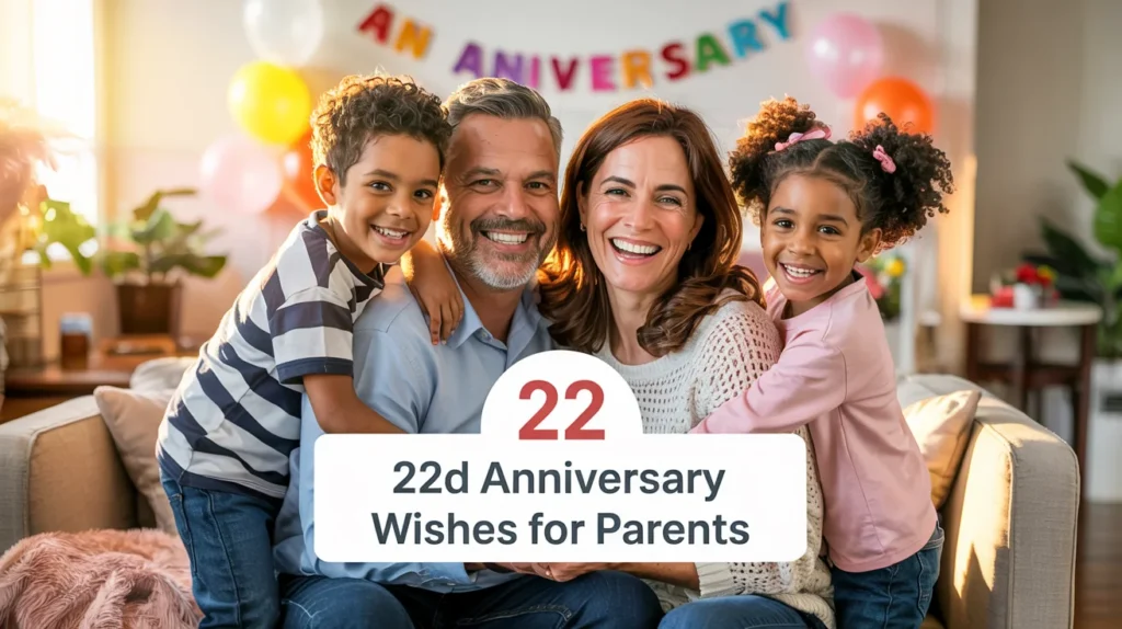 22nd Anniversary Wishes for Parents
