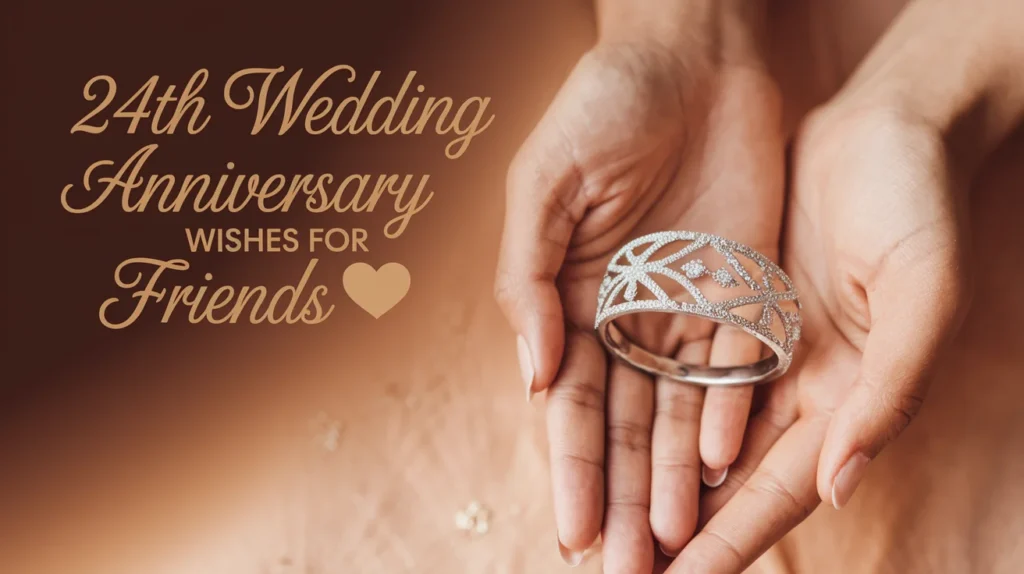 24th Wedding Anniversary Wishes for Friends