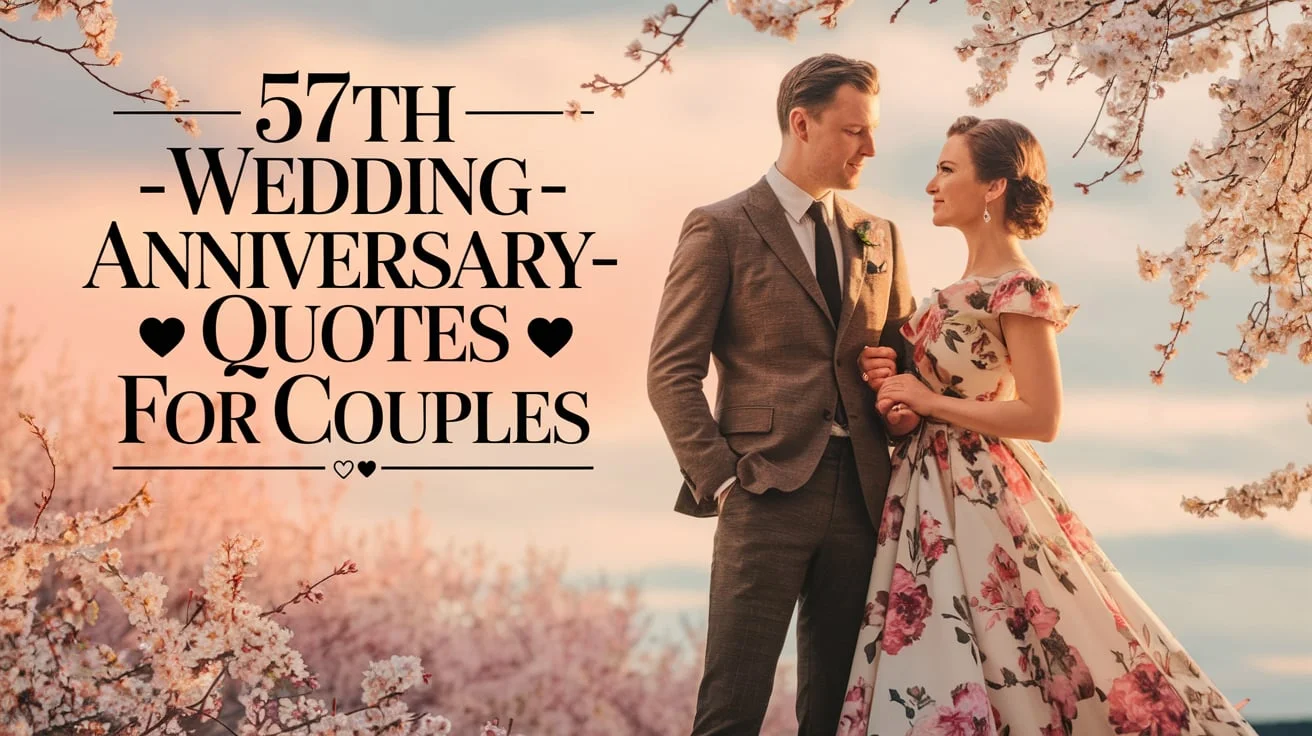 57th wedding  Anniversary Quotes 💕 for Couples