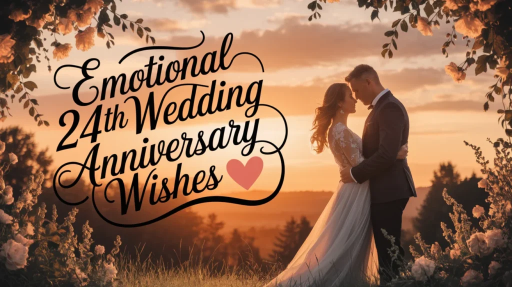 Emotional 24th Wedding Anniversary Wishes