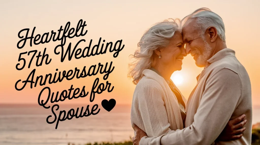 Heartfelt 57th Wedding Anniversary Quotes for Spouse