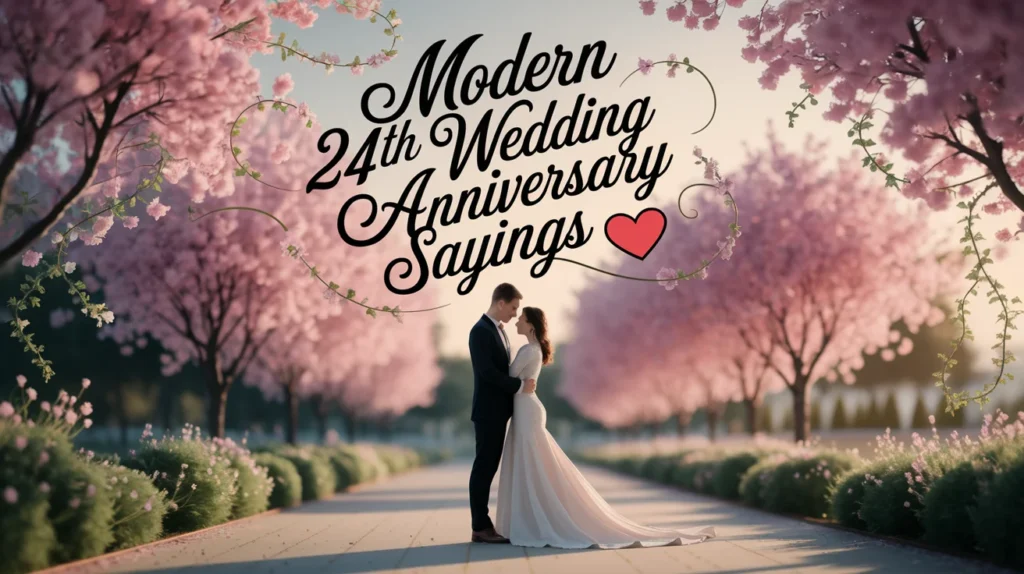 Modern 24th Wedding Anniversary Sayings