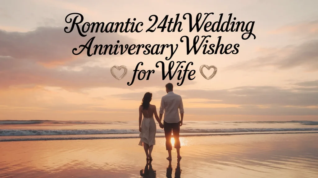 Romantic 24th Wedding Anniversary Wishes for Wife