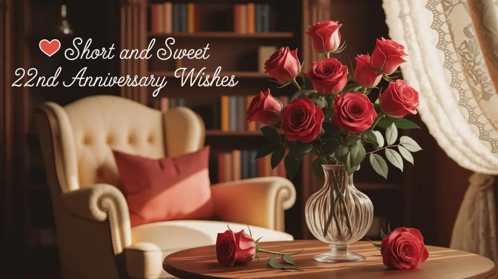 Short and Sweet 22nd Anniversary Wishes