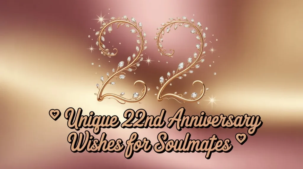 Unique 22nd Anniversary Wishes for Soulmates