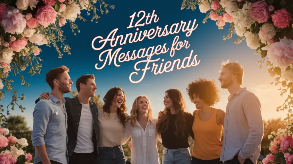 12th Anniversary Messages for Friends
