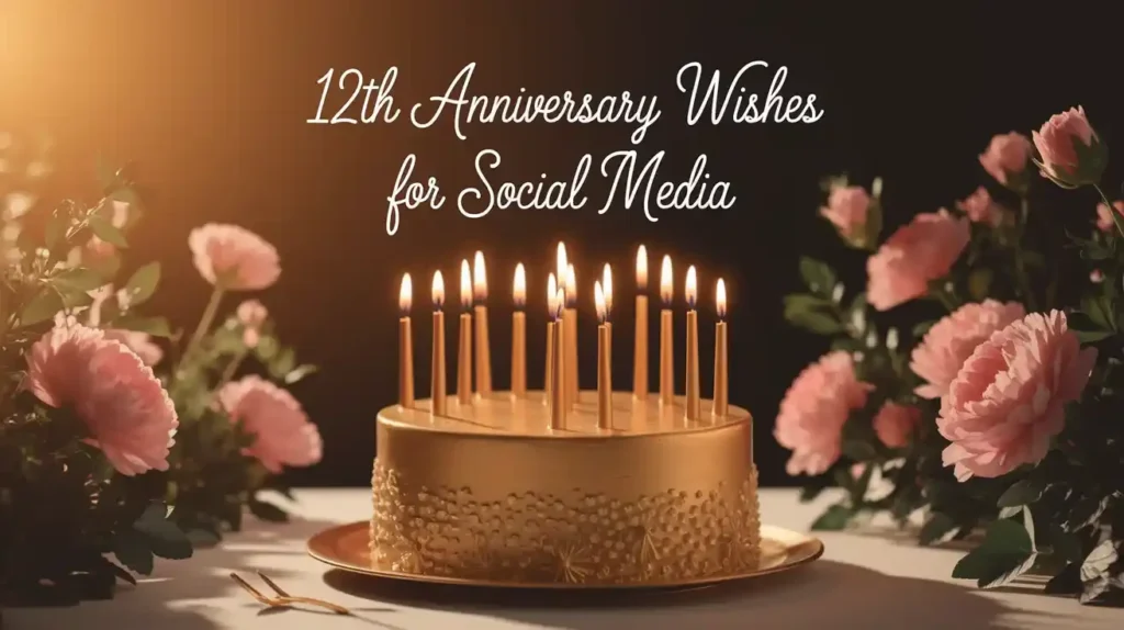 12th Anniversary Wishes for Social Media