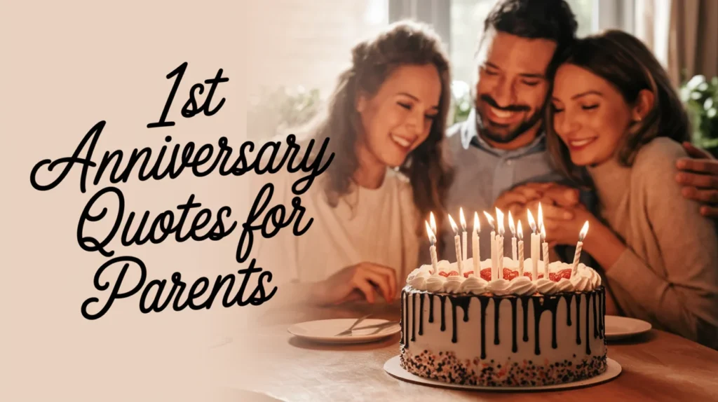 1st Anniversary Quotes for Parents