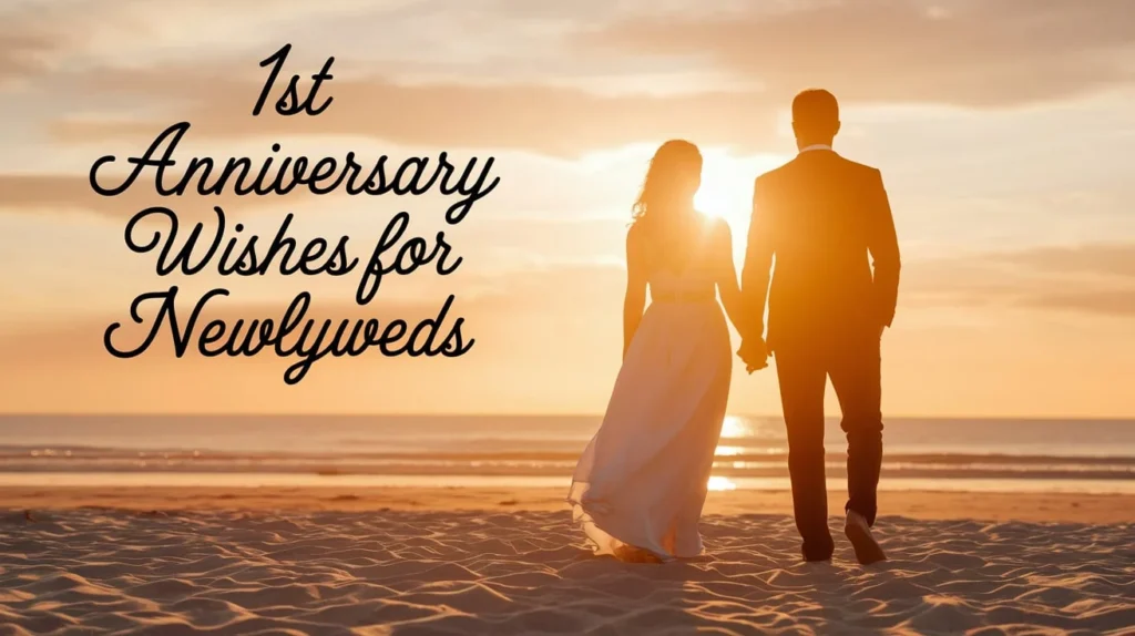 1st Anniversary Wishes for Newlyweds