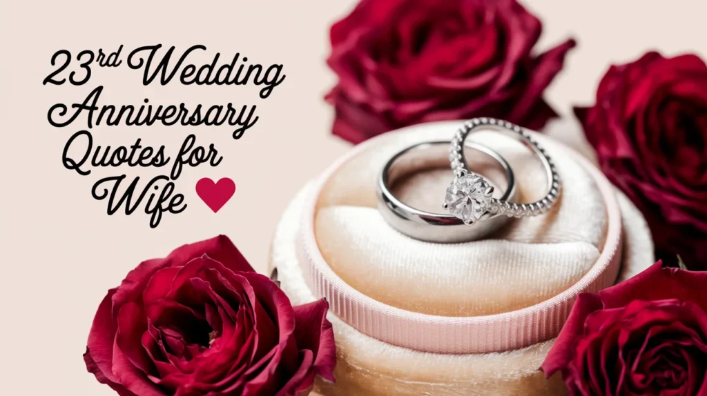 23rd Wedding Anniversary Quotes for Wife
