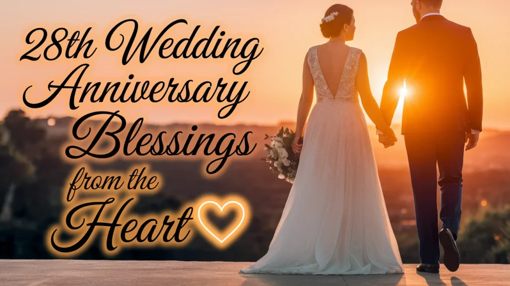28th Wedding Anniversary Blessings from the Heart