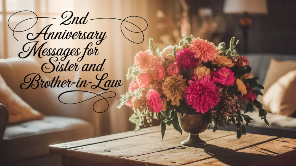 2nd Anniversary Messages for Sister and Brother-in-Law