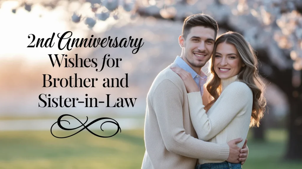 2nd Anniversary Wishes for Brother and Sister-in-Law