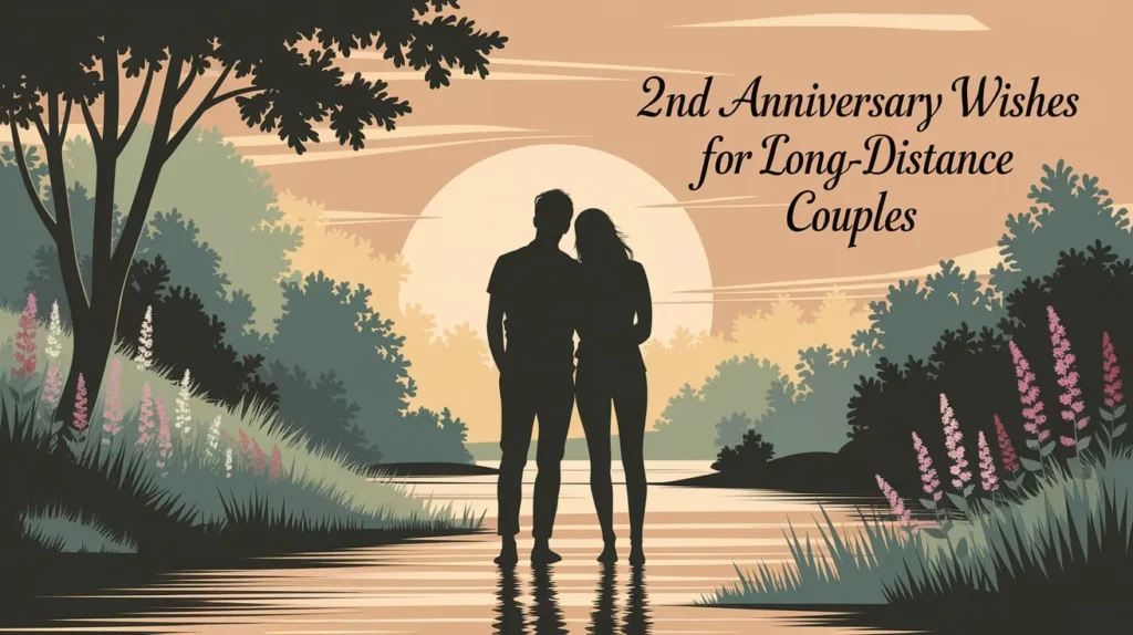 2nd Anniversary Wishes for Long-Distance Couples