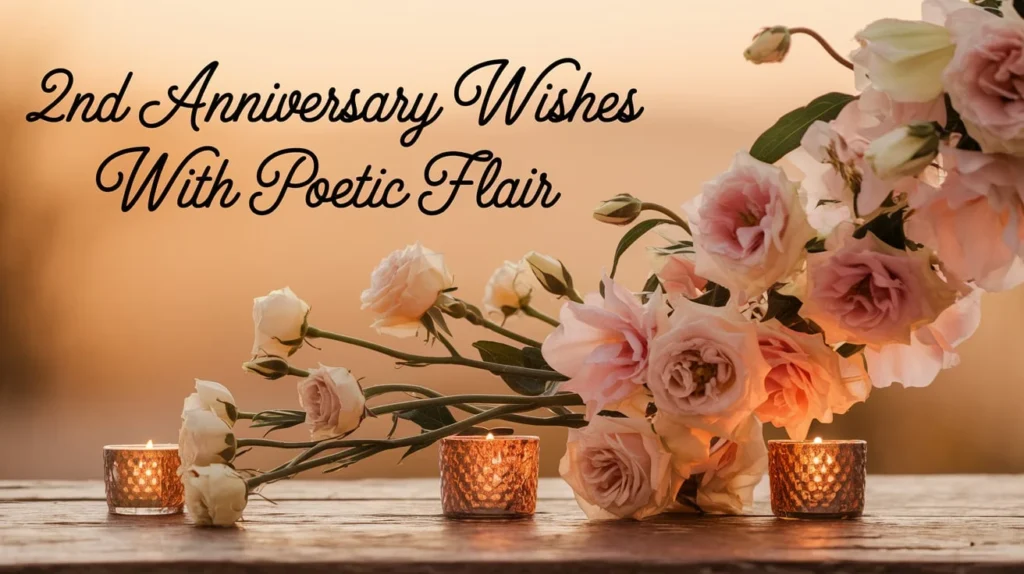 2nd Anniversary Wishes with Poetic Flair