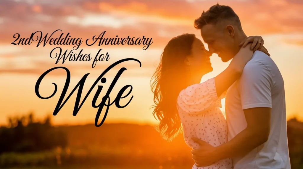 2nd Wedding Anniversary Wishes for Wife
