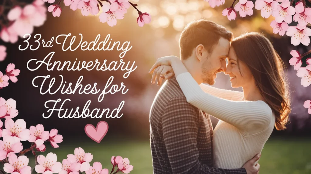 33rd Wedding Anniversary Wishes for Husband