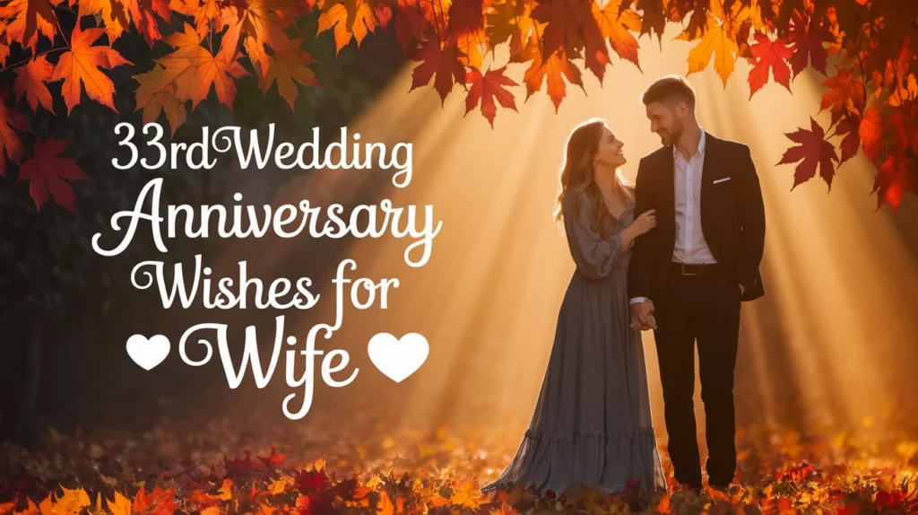 33rd Wedding Anniversary Wishes for Wife