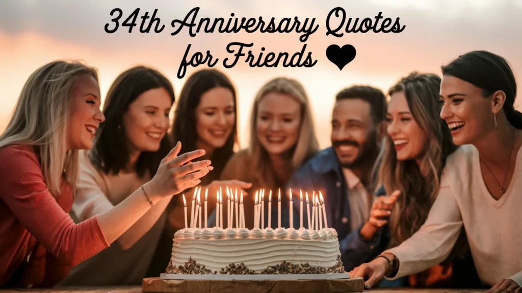 34th Anniversary Quotes for Friends