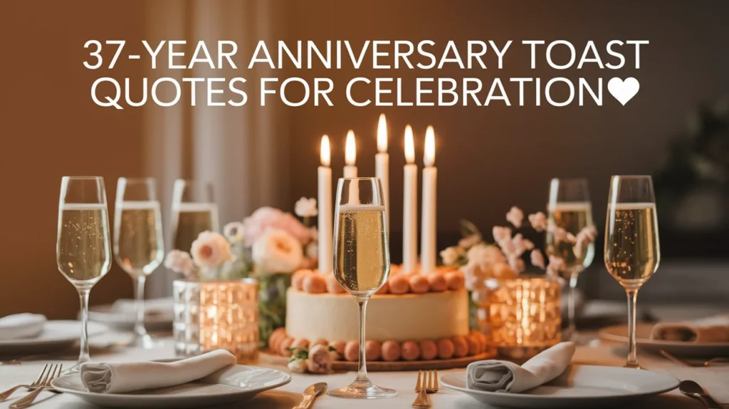37-Year Anniversary Toast Quotes for Celebrations