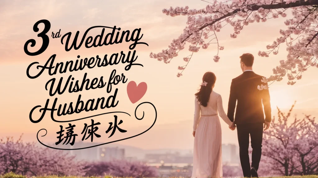 3rd Wedding Anniversary Wishes for Husband