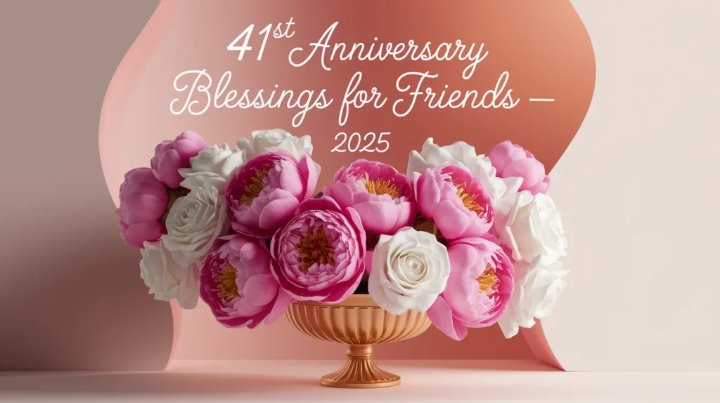 41st Anniversary Blessings for Friends