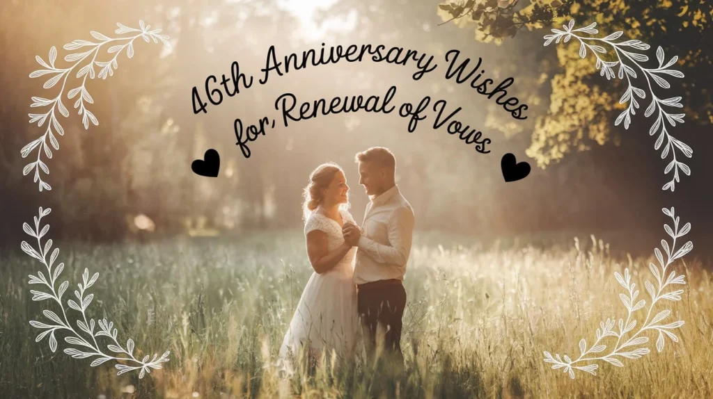46th Anniversary Wishes for Renewal of Vows 