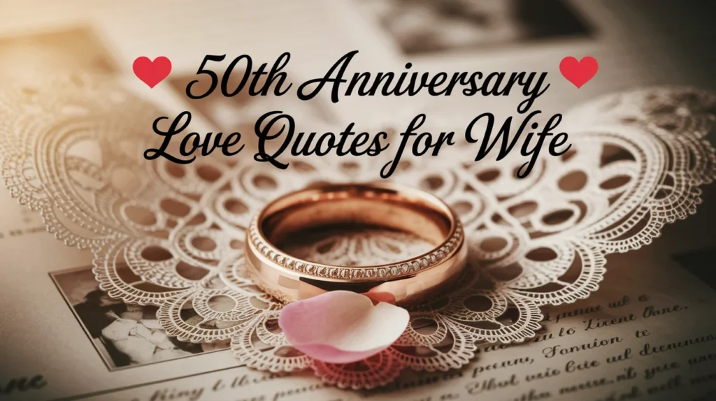50th Anniversary Love Quotes for Wife