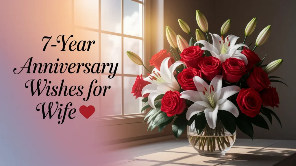 7th Year Anniversary Wishes for Wife
