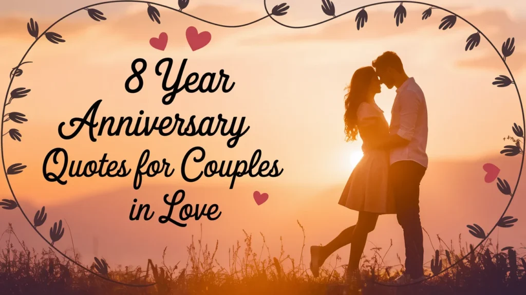 8 Year Anniversary Quotes for Couples in Love