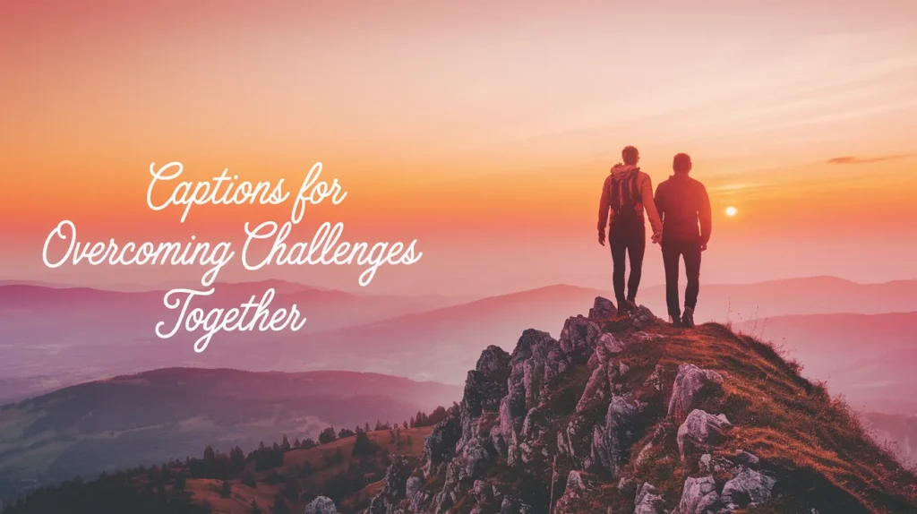 Captions for Overcoming Challenges Together