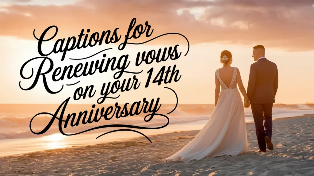 Captions for Renewing Vows on Your 14th Anniversary