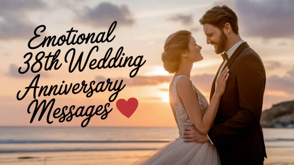 Emotional 38th Wedding Anniversary Messages
