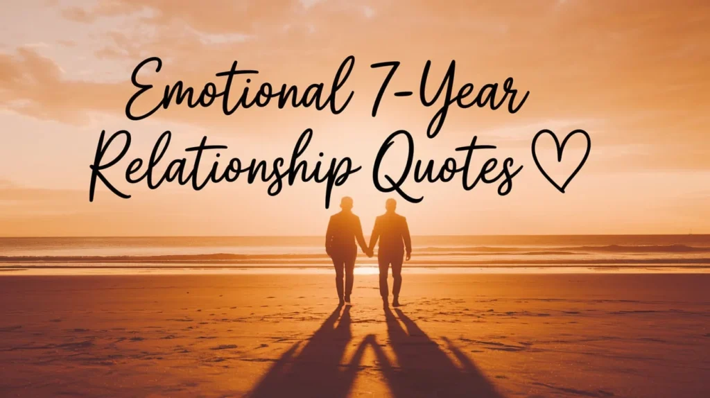 Emotional 7-Year Relationship Quotes