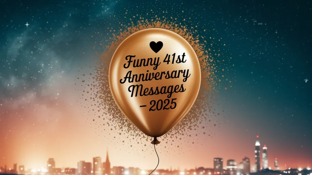 Funny 41st Anniversary Messages
