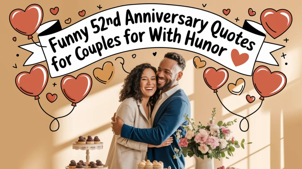 Funny 52nd Anniversary Quotes for Couples with Humor 