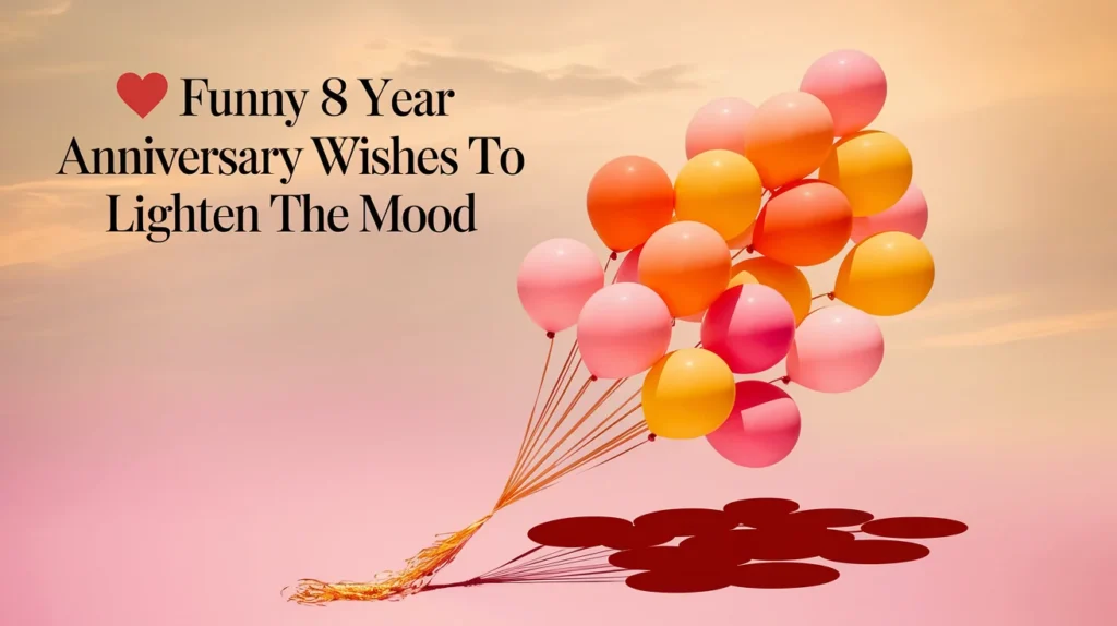 Funny 8 Year Anniversary Wishes to Lighten the Mood