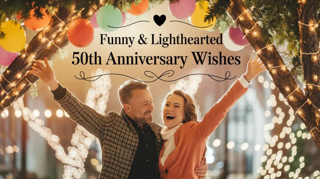  Funny & Lighthearted 50th Anniversary Wishes