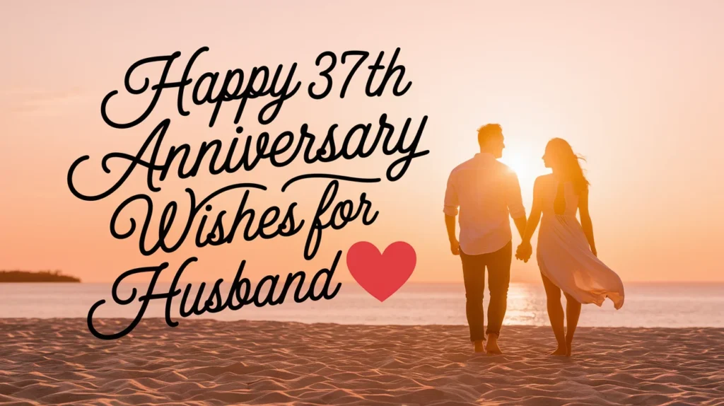 Happy 37th Anniversary Wishes for Husband