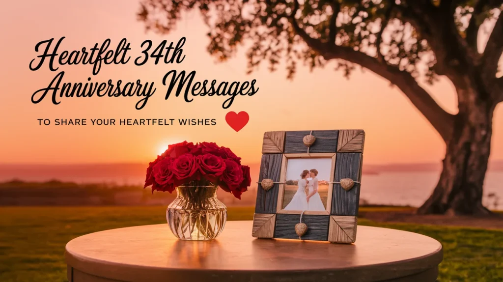 Heartfelt 34th Anniversary Messages