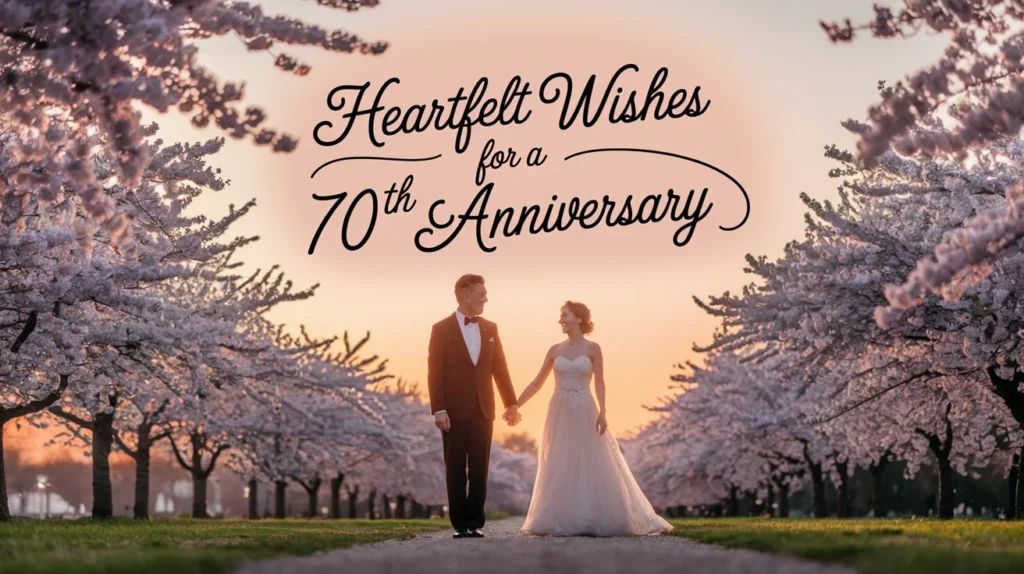 Heartfelt Wishes for a 70th Anniversary