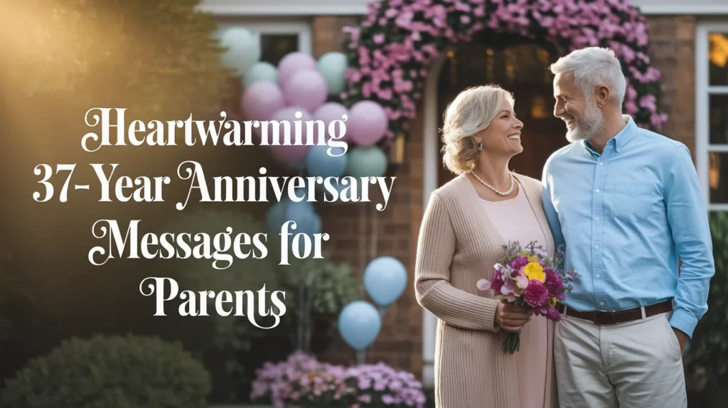 Heartwarming 37-Year Anniversary Messages for Parents