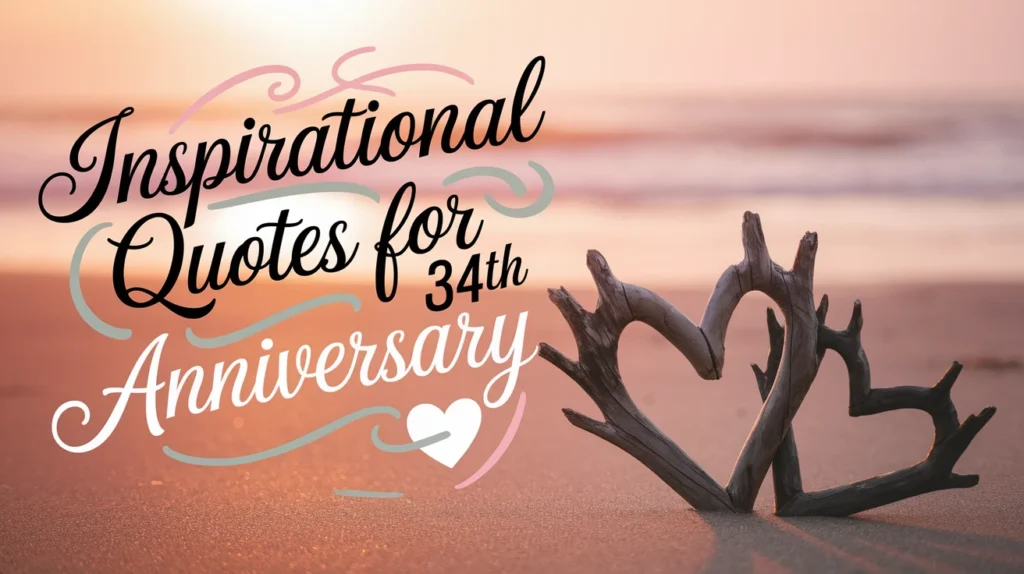 Inspirational Quotes for 34th Anniversary