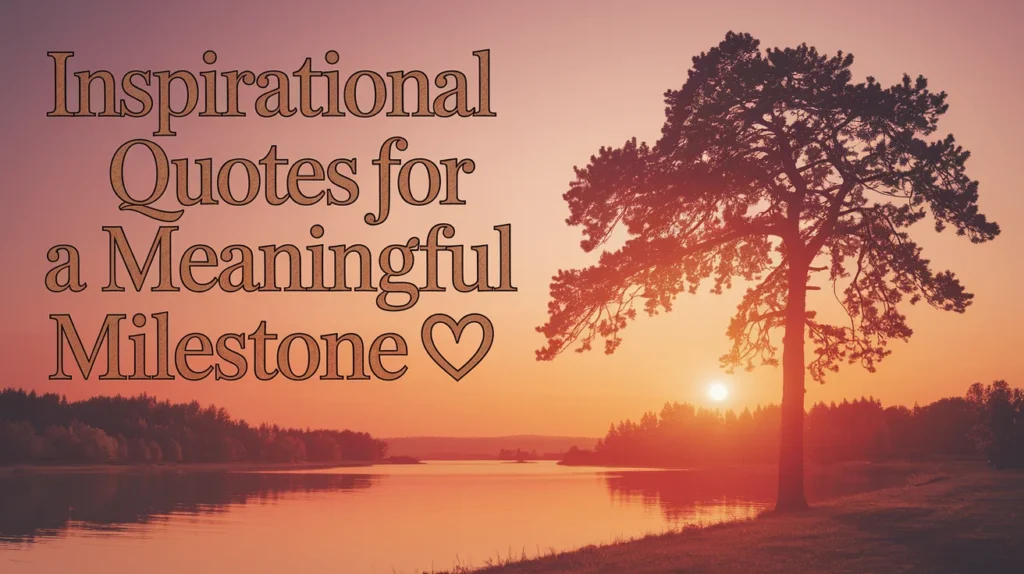 Inspirational Quotes for a Meaningful Milestone