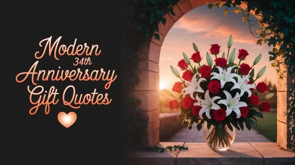 Modern 34th Anniversary Gift Quotes