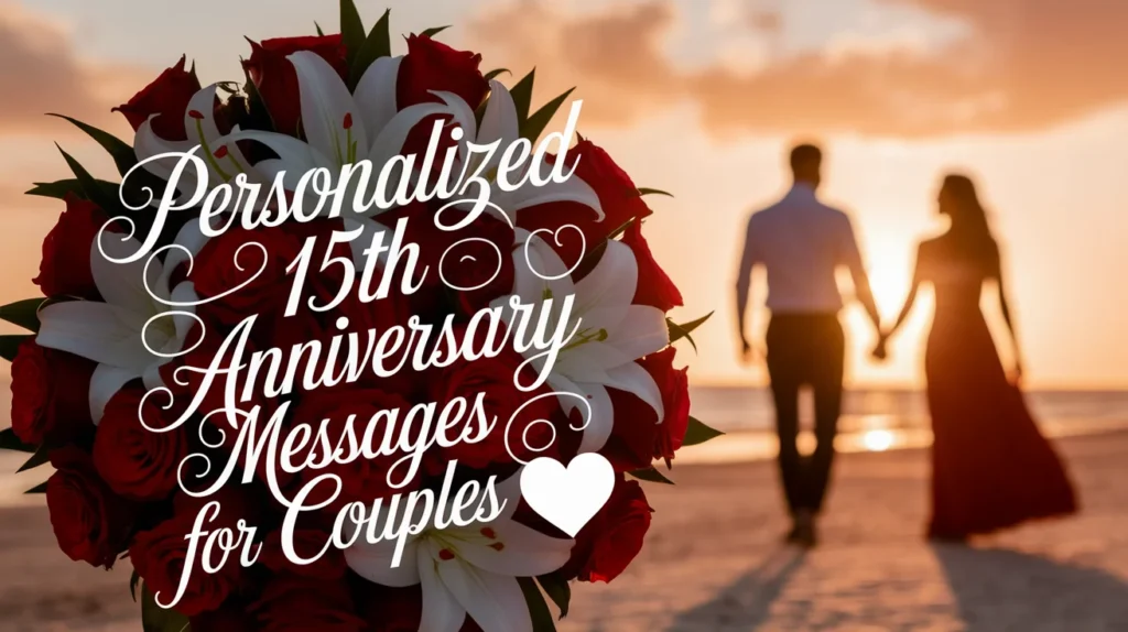 Personalized 15th Anniversary Messages for Couples
