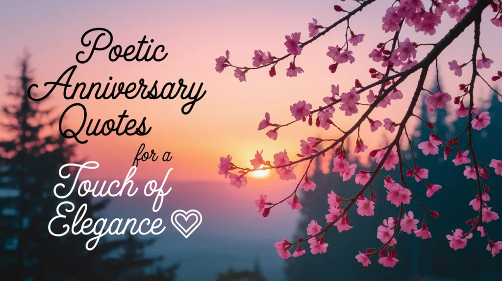Poetic Anniversary Quotes for a Touch of Elegance 